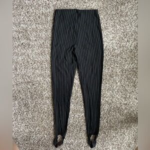 3/$30 Forever 21 Black Dress Pants with Pinstripe and High-Waisted Design